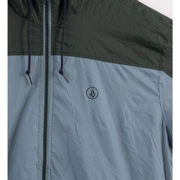Volcom Ermont Light Jacket 600M Water Resistant Blue Gray Men's Size XL - Picture 2 of 6
